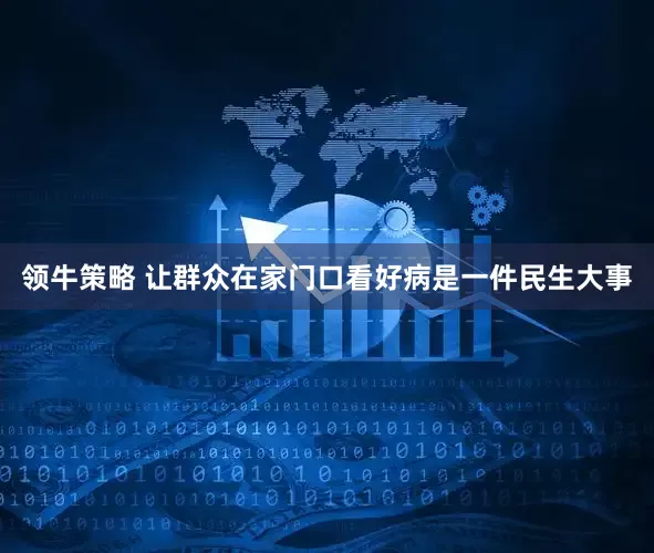 领牛策略 让群众在家门口看好病是一件民生大事